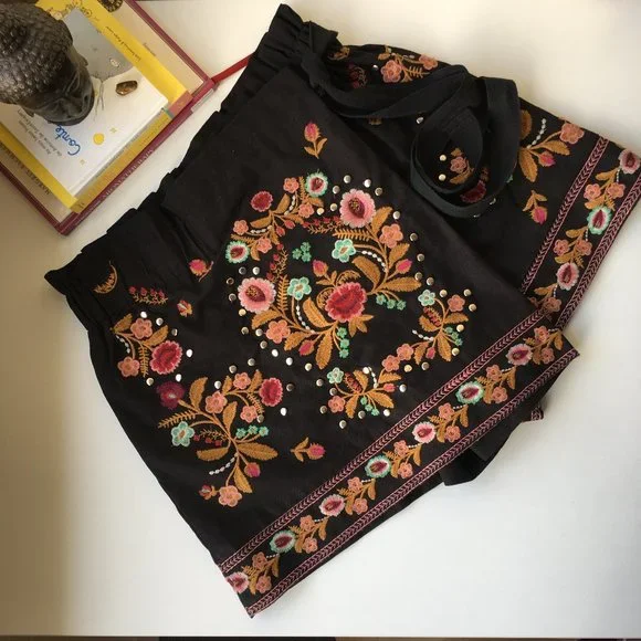 Stellino embroidered Skort size 6-10 - Picture 3 of 16